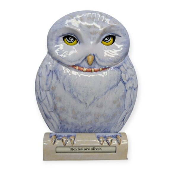 Harry Potter Hedwig Mechanical Purple Tin Bank- Schylling 2001-Hard to Find - Picture 1 of 11